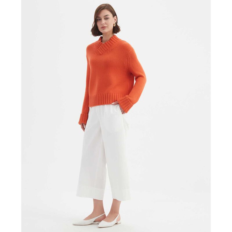 TIRELLI Crossover Collar Knit Jumper image number 3